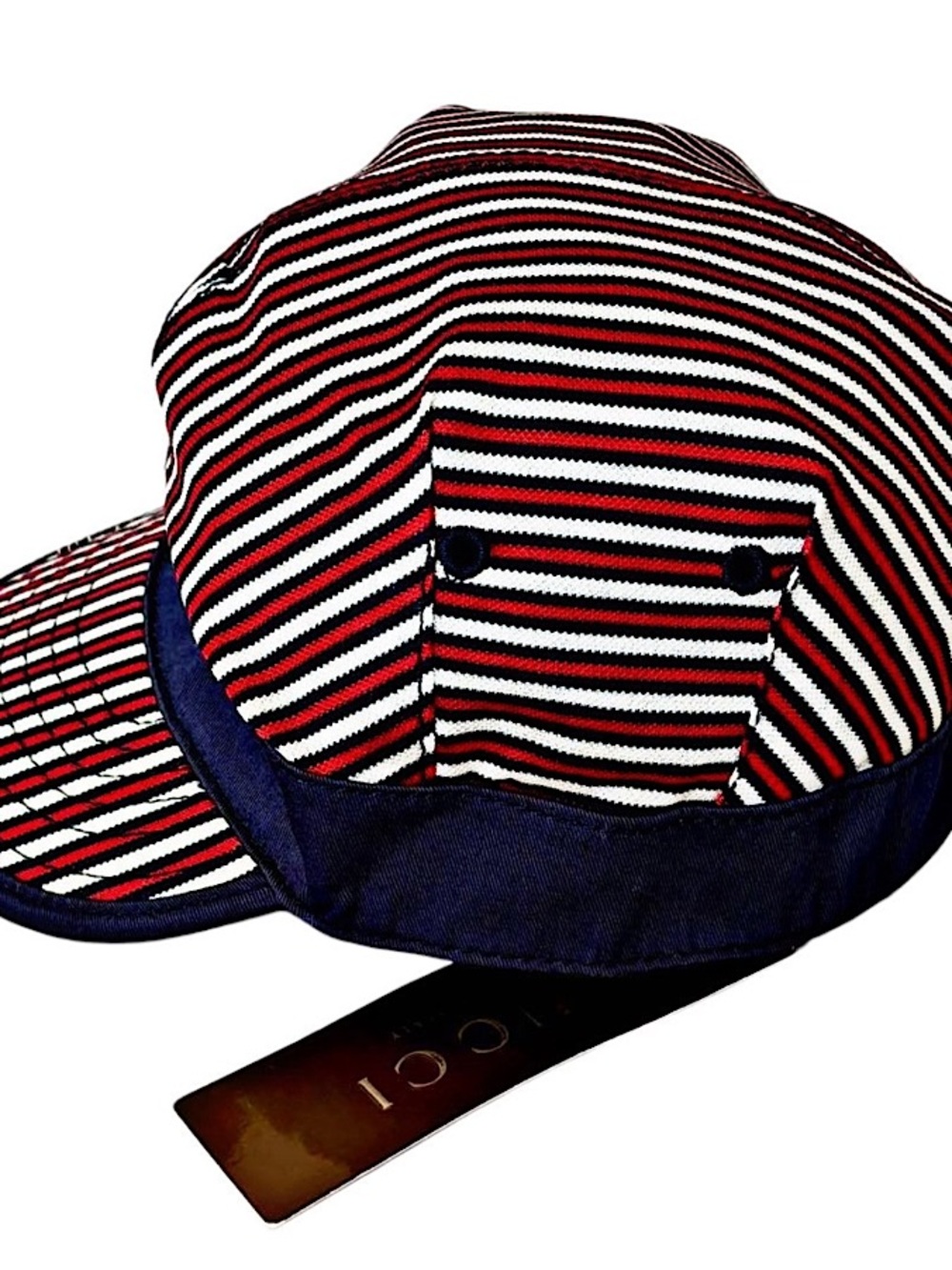 Authentic Gucci Frida Giannini Web Striped Cap - Picture 4 of 7